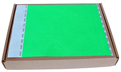 MP - Tyvek Pulseras 1000 unidades para Eventos, Color Verde