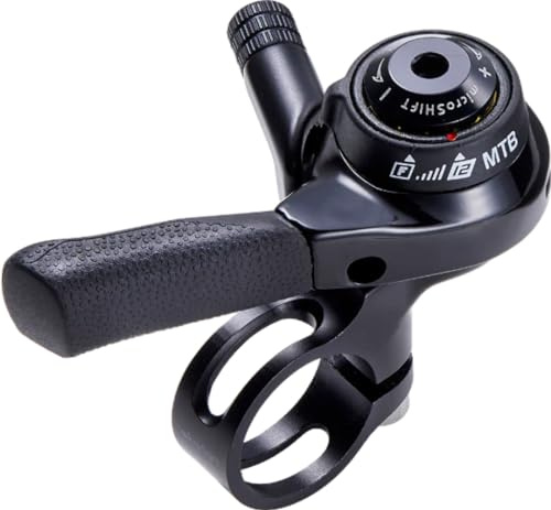 microSHIFT Rechter Daumenschalthebel, 12-Gang-Mountainbike, Shimano-kompatibel