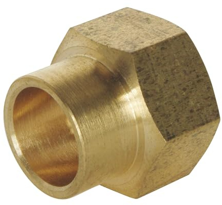 SOMATHERM FOR YOU - Raccord laiton droit à souder - Femelle 12/17 - Pour tube cuivre Ø12 - Sachet de 2 pièces