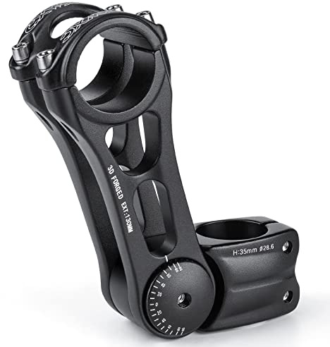 CXWXC Fahrradlenker Vorbau Verstellbarer Aluminiumlegierungs Lenkererhöhung für MTB, Rennräder, BMX - 31.8mm*90/110/145mm Bequemlichkeit für Lange Stunden im Sattel (31.8 x 130mm)