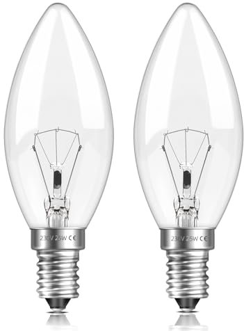 Liuyife 2 Paquete C35 Bombillas De Vela SES Dimmables, Blanca Cálida Vintage 2700K, E14 Bulbo Decorativo De Tornillo De Edison Pequeño, Adecuado Para Candelabros, Lámparas De Mesa, Lámparas De Pared