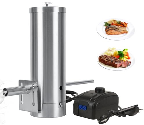 Kaltrauchgenerator aus Edelstahl, Raucherzeuger für Räucheröfen Smoker mit Pumpe, Edelstahl Kaltrauchgenerator für Räucherofen Kaltraucherzeuger Smoker Raucherzeuger BBQ Rauch-Erzeuger