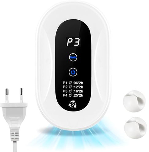 TAVADA Luftreiniger Ozongenerator,Air Purifier,Luftreiniger Allergike mit Geruchskiller,Ozongerät Ozonisator für Kleiderschrank,Neues Haus,Haustiere,Badezimmer,Küche mit Kabel-Organizer