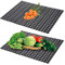 Jortmrd 2 Stück Spülbeckeneinlage 40x30 cm Spülbeckenmatte Zuschneidbar Spülmatte für Spülbecken Einlage Matte PVC Schnell Ablaufend für Protektoren Küchenspüle (Schwarz)