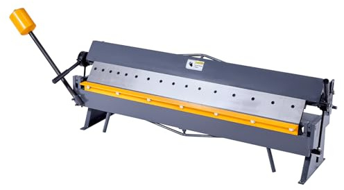 VEVOR Plieuse Tôle, 122 cm, Frein à Tôle, Épaisseur de Pliage Acier Faible Teneur Carbone Calibre 16 1,5 mm, Réglable 0-135°, 16 Segments, Pliage Précis pour Acier Doux, Acier Inox, Cuivre, Aluminium