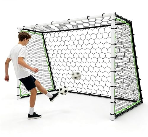213,5 * 153 * 110 cm Portería de Fútbol, Porterías de Fútbol Plegables para Adolescentes y Adultos, para Entrenamiento de Fútbol