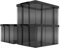 Cetomo 25L*3 Storage Boxes, Stackable Storage Box with Lids, Heavy-Duty Lidded Container with Reinforced Corners, Vertical Sides and Clip Closure, Durable, Plastic, Clear Black, 25L-3Pack