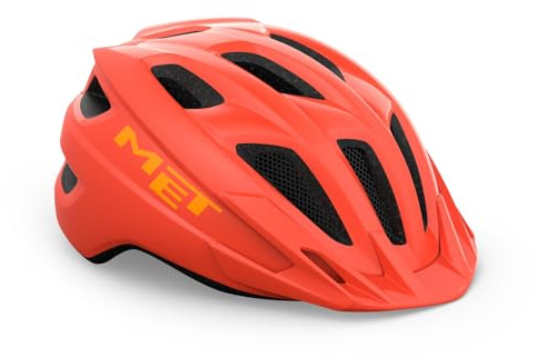 MET Crackerjack, Caschi per Bambini Gioventù Unisex, Rosso Papavero, Unisize / 52-57cm