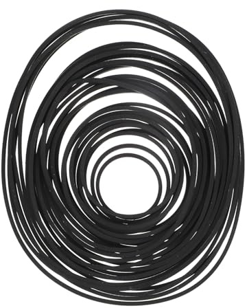 NIYANGLE Correa de Caucho Flexible para Reparación de Grabadoras de Cassette y Unidad DVD, Correa de Transmisión Plana 1,2 Mm, 30 Unidades, Compatible para Mantenimiento y Uso en Equipo DJ
