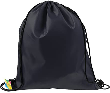 Gimboo Schultasche ohne Aufdruck XXL / 47 x 40 cm/Gym-Sack Backpack Rucksack Schulsack Sportbeutel Turnbeutel/Für Kinder Jungen Mädchen/Mix von Farben - 1 Stück