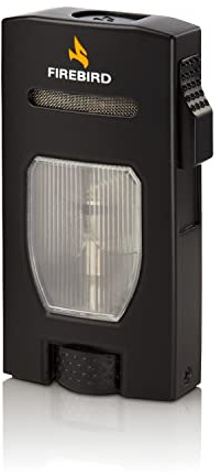 Firebird Rogue Jet Lighter - Windproof Torch Lighter - Butane Gas Refillable (for Safety Not Included) - Large Flame Adjuster Wheel - Large Fuel Tank - Easy Read Fuel Window - Altitude Tested