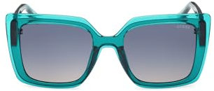 GUESS Unisex GU7908 Sonnenbrille, Shiny Dark Green, 52