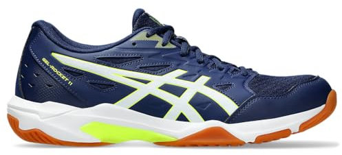 Asics Herren Gel-Rocket 11 Sneaker, Blau, Gelb, Blau (Expanse Safety Yellow), 44 EU