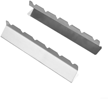 2 soportes de acero inoxidable para barbacoa, soporte de acero inoxidable sin contacto, base de barbacoa para 6 9 pinchos, soporte para parrilla de barbacoa (6 ranuras)