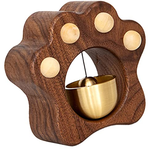 NUOBESTY Timbre De Madera Campanillas Para Puertas Decoración Hogar Campana De Viento Moderna