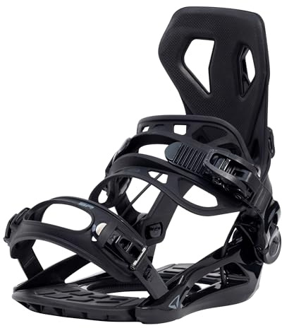 SP BINDINGS Snowboard Binding Base | Color: Black | Size L | Patented FASTEC System | Hybrid with Fast Entry + Strap in | Performance + Comfort | for Women & Men