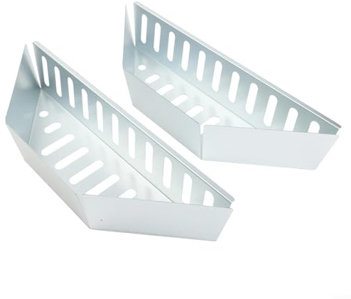 Desiumite Lot de 2 paniers à charbon en acier inoxydable pour barbecue - Outil de cuisson au design compact pour chaleur indirecte et directe - Accessoire de barbecue d'extérieur pour (0,6 mm)