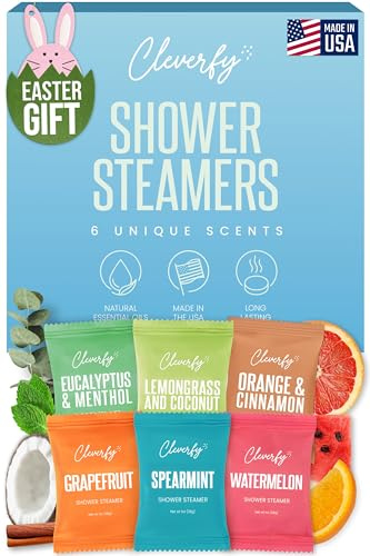 Cleverfy Shower Steamers Aromatherapy - Mothers Day Gifts for Mom, Wife from Husband, Grandma, Daughter and Sister - Birthday Gifts for Women, Mom, Teens, Girlfriend and Her - 6 Tablets