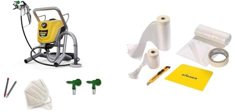 WAGNER Airless Pistolet peinture Control Pro 250 M pour peintures murales, laques et lasures, vernis d’intérieur, 15 m² en 2 min, réglage de pression, 110 bar, tuyau 9m + Kit Extra Premium, 2316444