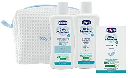 Chicco Baby Moments Set Igiene Neonato, BeautyBauty Bag con Zip, Bimbo