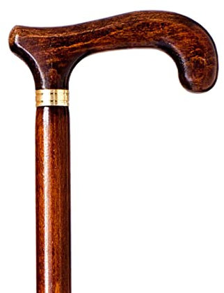 Gehstock aus Holz, dunkelbraun, 90 cm (618)