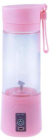 MXXHFC Presse-Agrumes Mini USB Portable Multifonctionnel Presse-Fruits Électrique Smoothie Maker Blender Jus Machine Poignée Presse-Légumes Bouteille Dr Rose