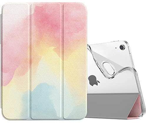 TiMOVO Case for iPad (A16) 11th Generation 11 Inch 2025, iPad 10th Generation Case 10.9 Inch 2022, Slim Soft TPU Translucent Frosted Back Cover for 11th/10th Gen, Auto Wake/Sleep - Rainbow