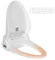 YU YUSING Intelligenter Smart Toilettensitz WC Bidet mit Düse, Toilette Dusche Bidet Beheizter Sitz mit Absenkautomatik, Einstellbarem Wasserdruck, Warme Lufttrocknung,Fernbedienung(V Type)