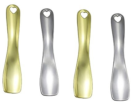 MAGICLULU 4 Pezzi Crema Per Gli Occhi Scoop Crema Per Gli Occhi Cucchiaio Maschera Per Il Viso Cucchiaio Crema Per Il Viso Scoop Strumento Di Trucco Cucchiaio Per Il Trucco Cucchiaio Per