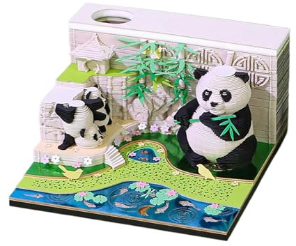 Vgvgaj Calendario 3D | Blocco Carte 3D Strappabile con Arte - Blocco Appunti Strappabile Per Scuola Casa Ufficio Camera Dormitorio
