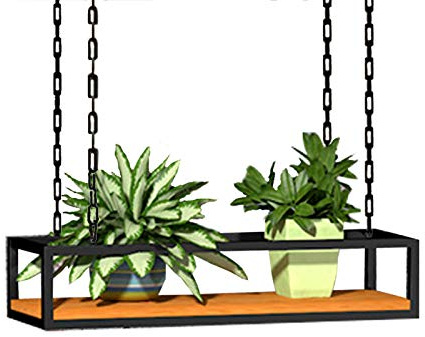 60 140 cm takmonterat kök grytställ matt svart hängande hylla för förvaring och nisation mångsidig vägghållare för vinväxter och mer (80 x 25 x 15 cm)