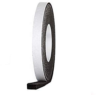 S&S-Shop Kompriband 8,0 m lang, 20/4 Anthrazit, selbstklebend, expandiert von 4 auf 16 mm, Rollenbreite 20 mm, aus Acryl 300, geeignet als Türdämmung, Fensterdichtung, Quellband, Dichtungsband