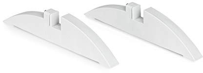 Klarstein Wonderwall - Base, Piedi d'Appoggio Riscaldamento Wonderwall, Accessorio per Riscaldatore Wonderwall, Accessori in Plastica, 2 Pezzi, Argento