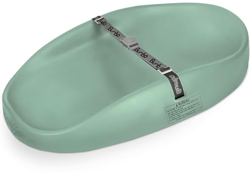 BUMBO | Changing Pad - Cambiador de Bebé Portátil - Con Correas de Seguridad - Fácil de Limpiar - Espuma Premium- Diseño Ergonómico - Apto para Bebés de 0 a 18 Meses (Color Verde Hemlock)
