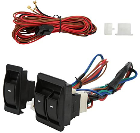 Kit regolatori universali per auto, interruttore universale per alzacristalli elettrici per auto Bellissimo aspetto 5 pezzi per 2 porte
