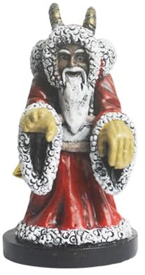 Milageto Halloween Statue Resin Sculpture Decor,Indoor Collectible Figure Krampus Figurine for Courtyard Pond Patio Housewarming Yard