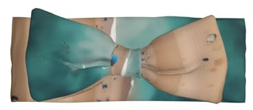 WZYCWB Diadema con lazo para bebé con vista aérea de la playa, accesorio elástico para el pelo, adecuada para bebés de 0 a 6 meses, regalo muy significativo