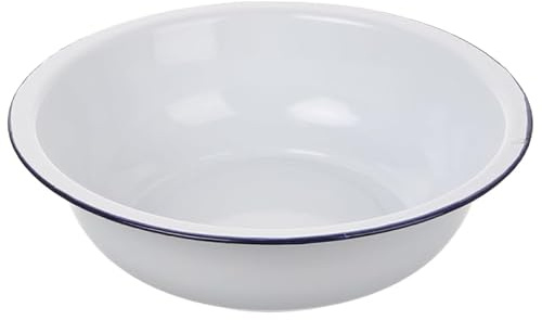 iplusmile Emaille Schüssel 28Cm Rundes Becken Küchen- Und Haushaltsschüssel Retro Geschirr Für Salate Und Suppen