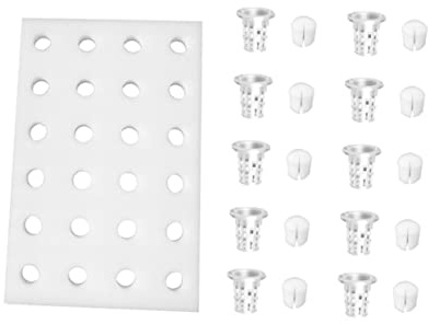 Mipcase Kit Coltivazione Fuori Suolo con Spugna Galleggiante 32mm per Mini Serra, Vassoio di Semina con Supporti a Rete e Bicchieri Cilindrici, per Ortaggi in Serra e Crescita Radici Aerata