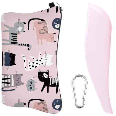 Orinatoio portatile donna, rigido con borsa portaoggetti e moschettone, portatile per pipì in piedi da donna, piscio in piedi da donna, per campeggio, escursionismo, vacanze