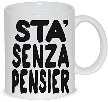Tazza Mug Gomorra Sta Senza Pensier - Tazza in Ceramica Thè/Latte - Idea Regalo