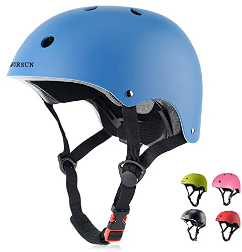 BURSUN Kids Bike Helmet Ventilation & Adjustable Toddler Helmet for Ages 2-3-5-8 Kids Boys Girls Multi-Sport Helmet for Bicycle Skate Scooter, 5 Colors