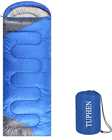 tuphen- Sleeping Bags for Adults Kids Boys Girls Backpacking Hiking Camping Microfiber Liner, Cold Warm Weather 4 Seasons Winter, Fall, Spring, Summer, Indoor Outdoor Use, Lightweight & Waterproof