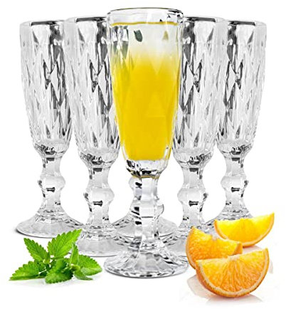 Sendez 6 Sektgläser 150ml auf Fuß Beate Sektkelche Champagner Prosecco Sektglas Proseccoglas