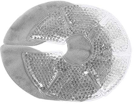 Tubayia 3 in1 Brust Thermal Gel Pads Brusttherapie Gel Kühlpads für Stillen von Müttern (Grau)