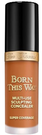 Too Faced Born This Way Super Coverage Multi-Use Concealer | Full Coverage, Non-Comedogenic, Oil Free + Long Lasting Concealer | Hyaluronic Acid + Coconut Water, 0.45 Fl Oz, Butterscotch