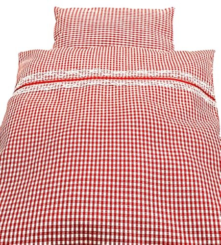 Puppenbettwäsche zauberzarter Elfengarten, 2teiliges Kissenset für Puppenbett und Puppenwagen