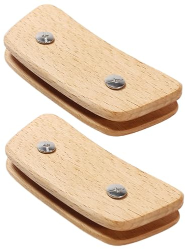 SMASOLO Supporti Per Padelle in Legno Resistenti Al Calore Impugnature Isolanti Per Manici Di Pentole Da Barbecue e Forno Coppia Di Coprimanici Leggeri e Facili Da Installare Per Accessori