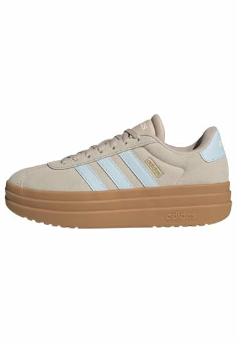 adidas Damen Vl Court Bold Shoes, Wonder beige/Ice Blue/Gold met., 39 1/3 EU
