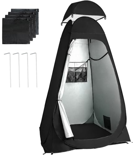 Treeboy Pop Up Toilet Tent Portable Shower Toilet Tents for Camping Privacy Outdoor Changing Room for Beach Fishing Hiking Sun Shelter (UV Protection)